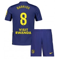 Atletico Madrid Pablo Barrios #8 Vonkajší Detský futbalový dres 2025-26 Krátky Rukáv (+ trenírky)